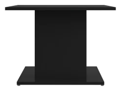 Mesa de centro madera contrachapada negro 55,5x55,5x40 cm