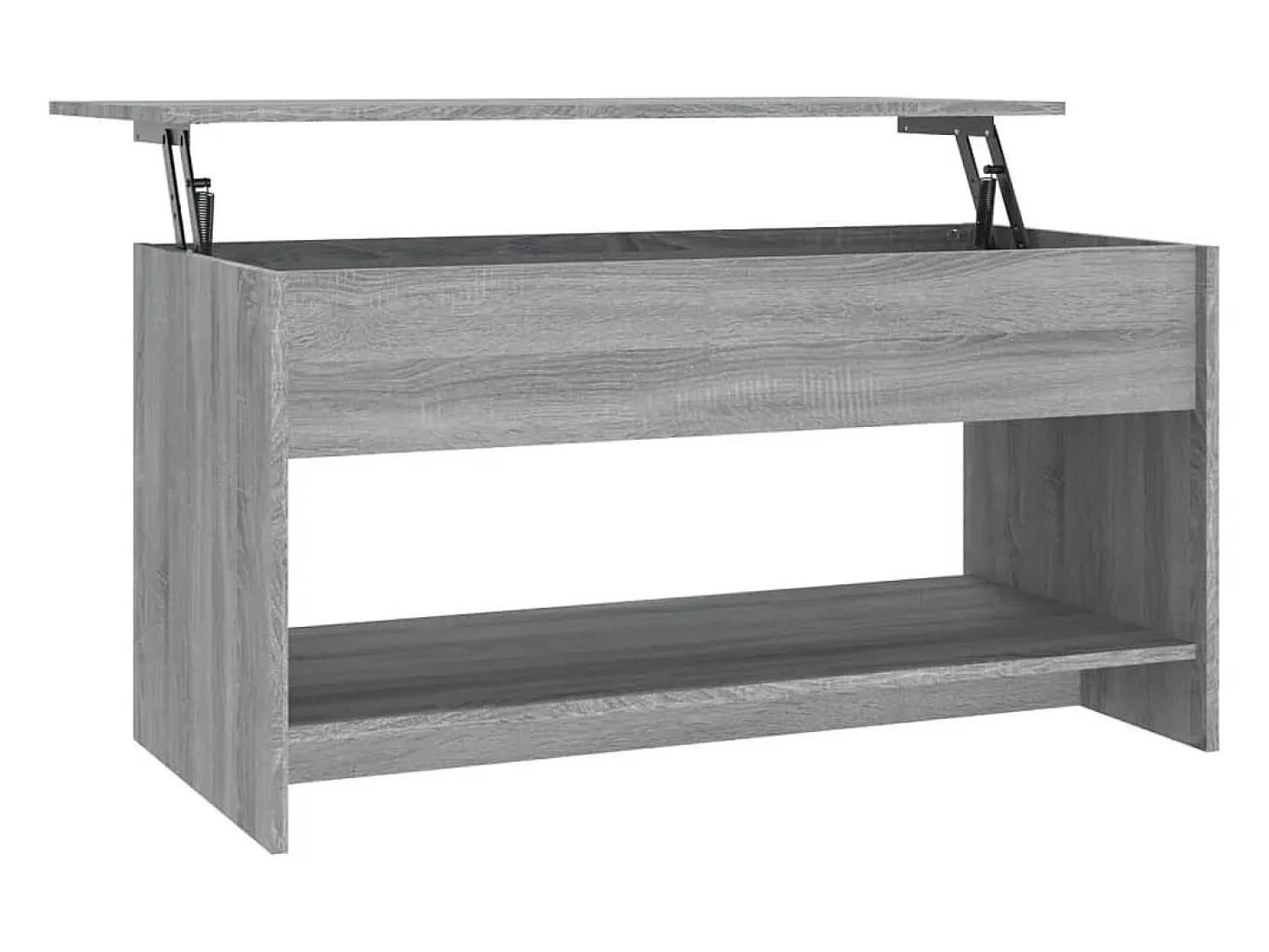 Mesa de centro madera contrachapada gris Sonoma 102x50x52,5 cm