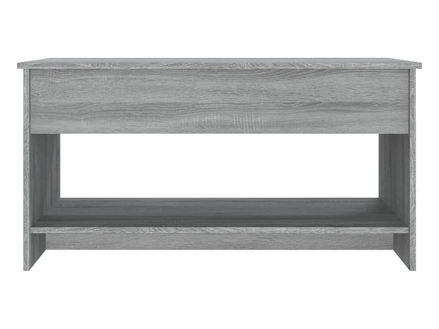 Mesa de centro madera contrachapada gris Sonoma 102x50x52,5 cm