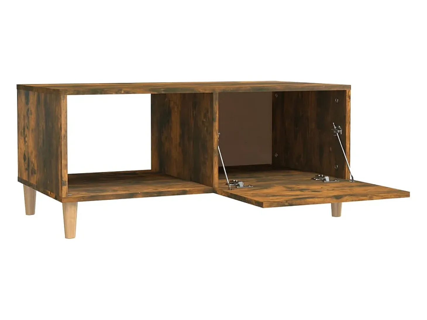 Mesa de centro madera contrachapada roble ahumado 89,5x50x40 cm