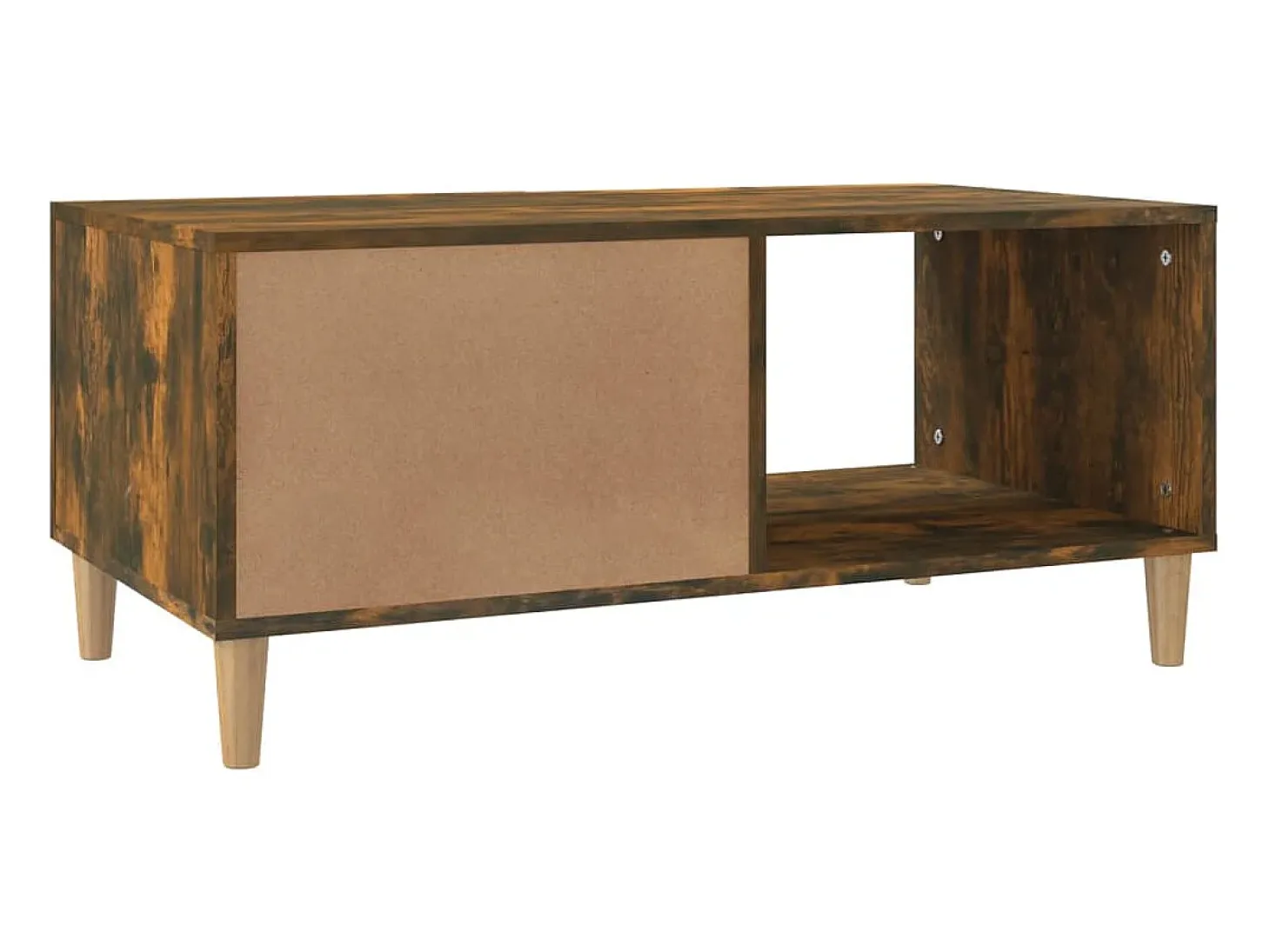 Mesa de centro madera contrachapada roble ahumado 89,5x50x40 cm