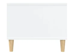 Mesa de centro madera contrachapada blanco 102x50x40 cm
