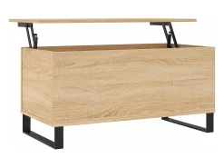 Mesa de centro madera contrachapada roble Sonoma 90x44,5x45 cm
