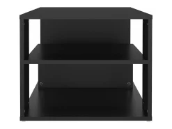 Mesa de centro madera contrachapada gris 100x50x40 cm
