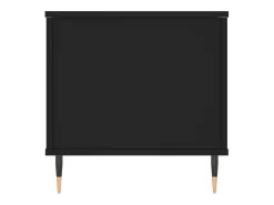 Mesa de centro madera contrachapada negro 90x44,5x45 cm