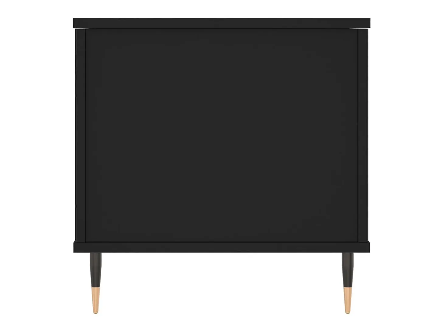 Mesa de centro madera contrachapada negro 90x44,5x45 cm