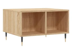 Mesa de centro madera contrachapada roble Sonoma 60x50x36,5 cm