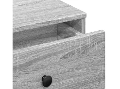 Mesa de centro madera contrachapada gris Sonoma 60x45x31 cm