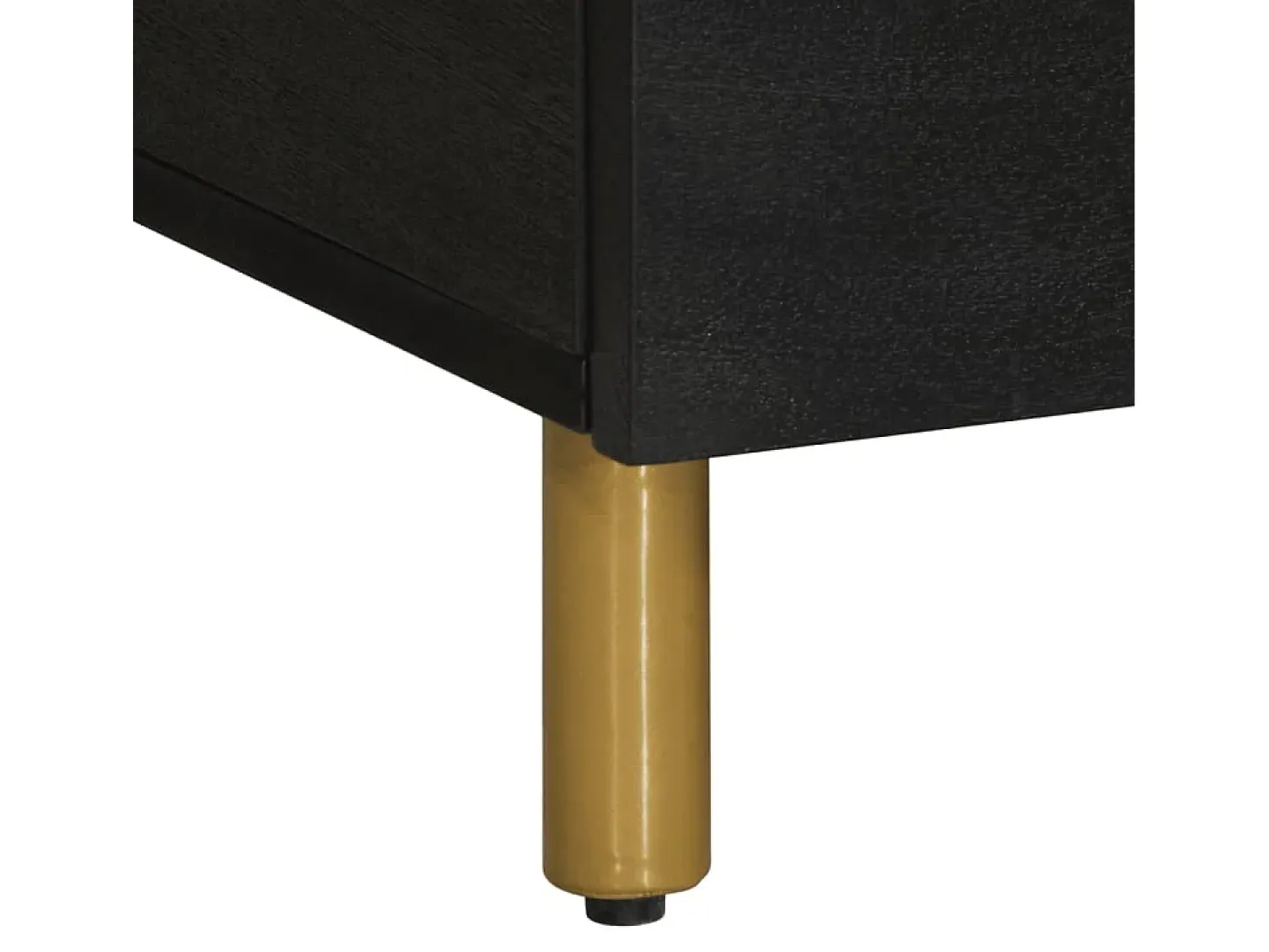 Mesa de centro madera contrachapada negro 80x50x40 cm