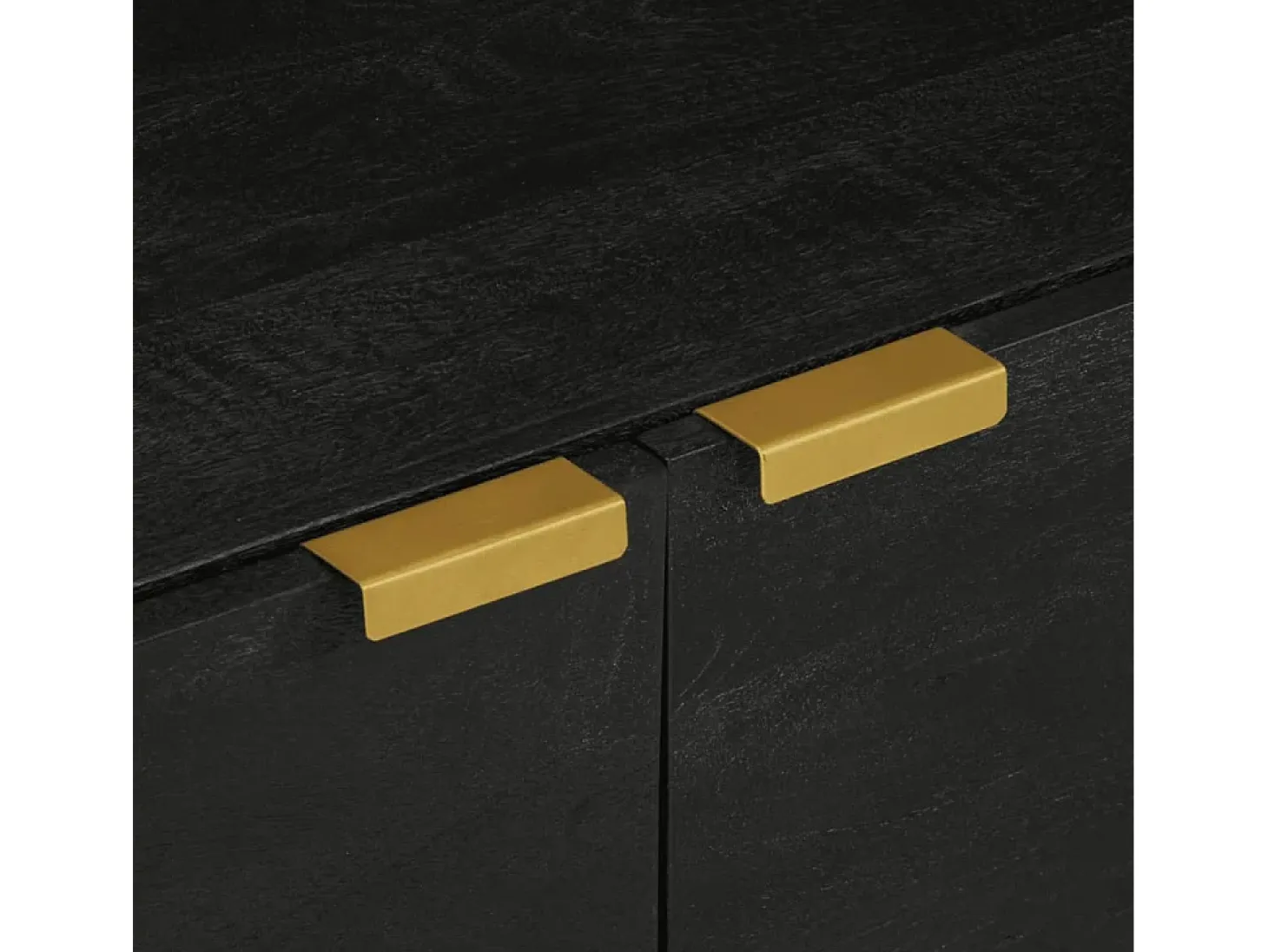 Mesa de centro madera contrachapada negro 80x50x40 cm