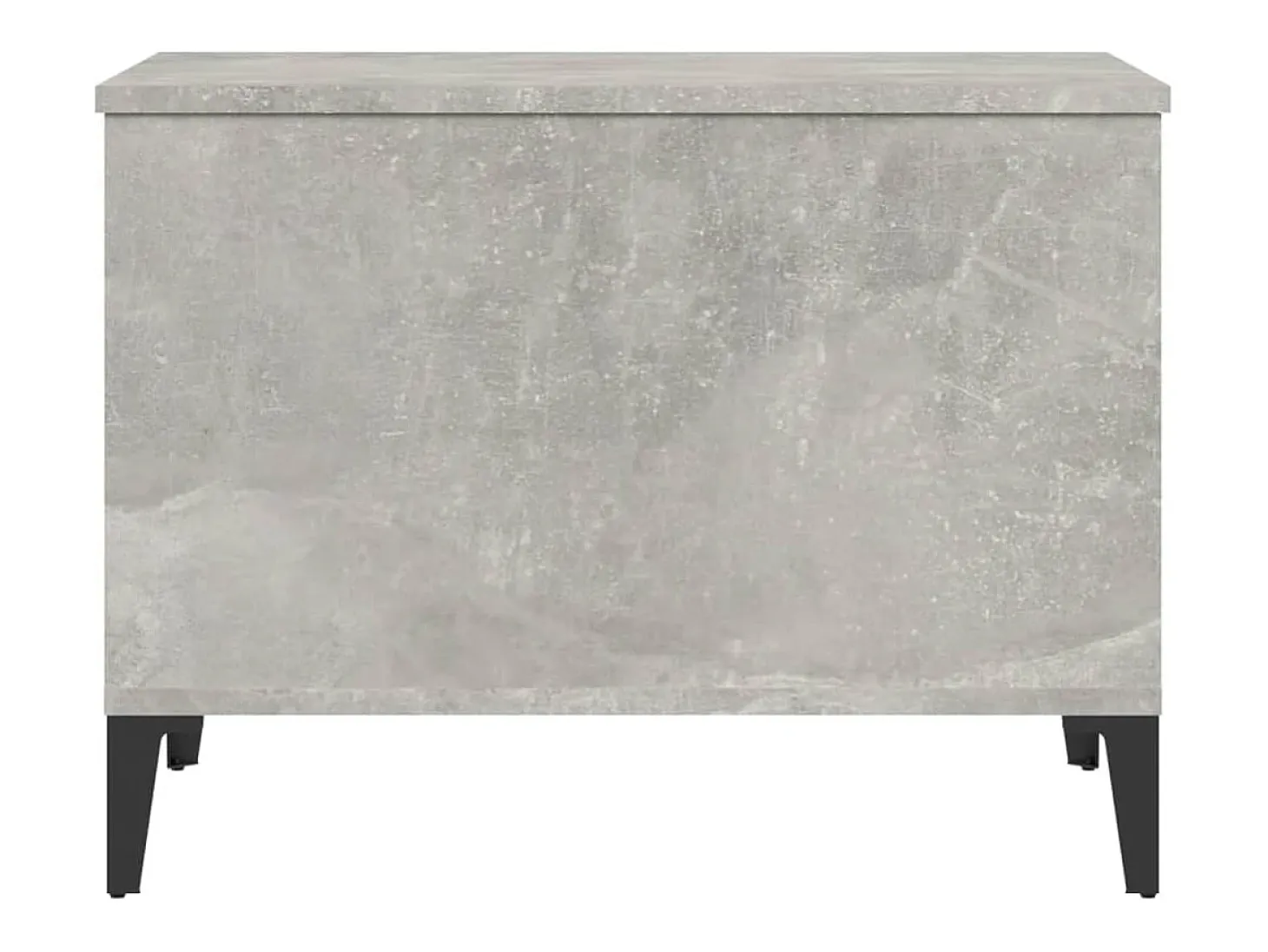 Mesa de centro madera contrachapada gris hormigón 60x44,5x45 cm