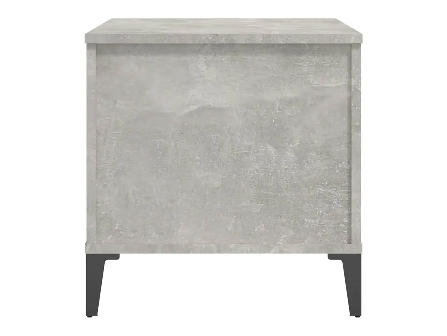 Mesa de centro madera contrachapada gris hormigón 60x44,5x45 cm
