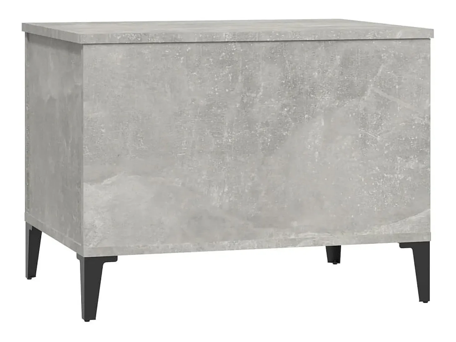 Mesa de centro madera contrachapada gris hormigón 60x44,5x45 cm