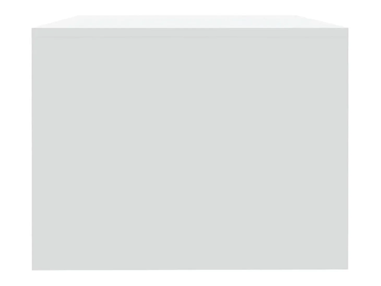 Mesa de centro madera contrachapada blanco 102x55x42 cm