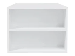 Mesa de centro madera contrachapada blanco 102x55x42 cm