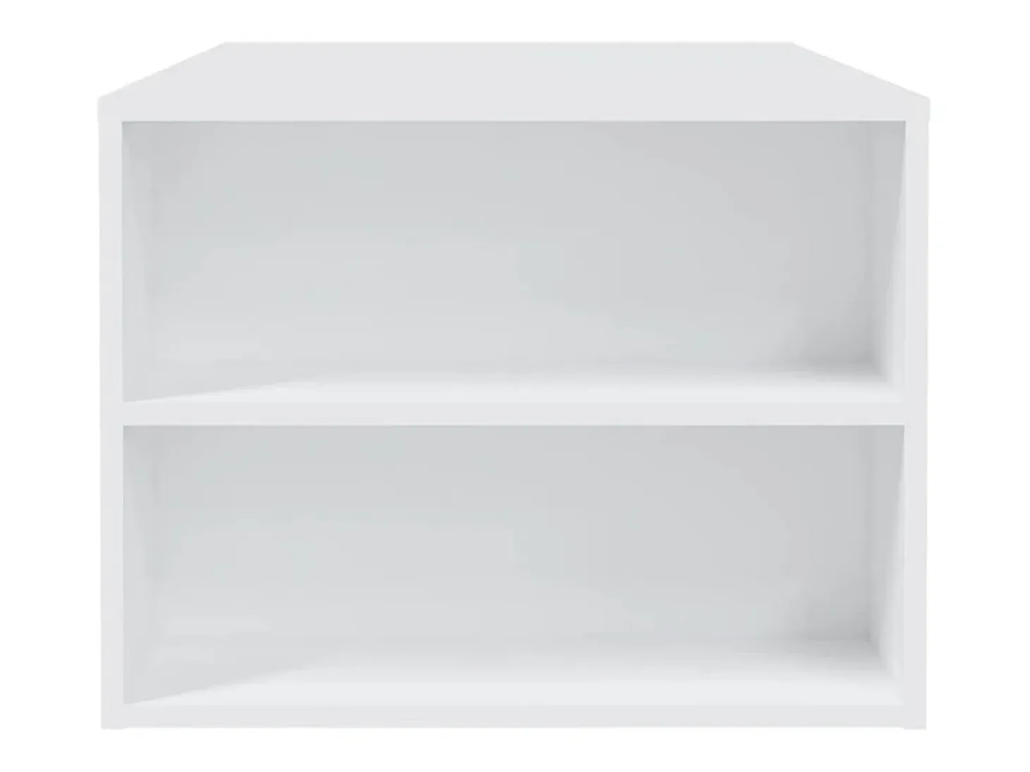 Mesa de centro madera contrachapada blanco 102x55x42 cm