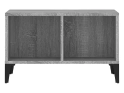 Mesa de centro madera contrachapada gris Sonoma 60x50x36,5 cm