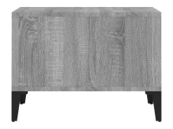 Mesa de centro madera contrachapada gris Sonoma 60x50x36,5 cm