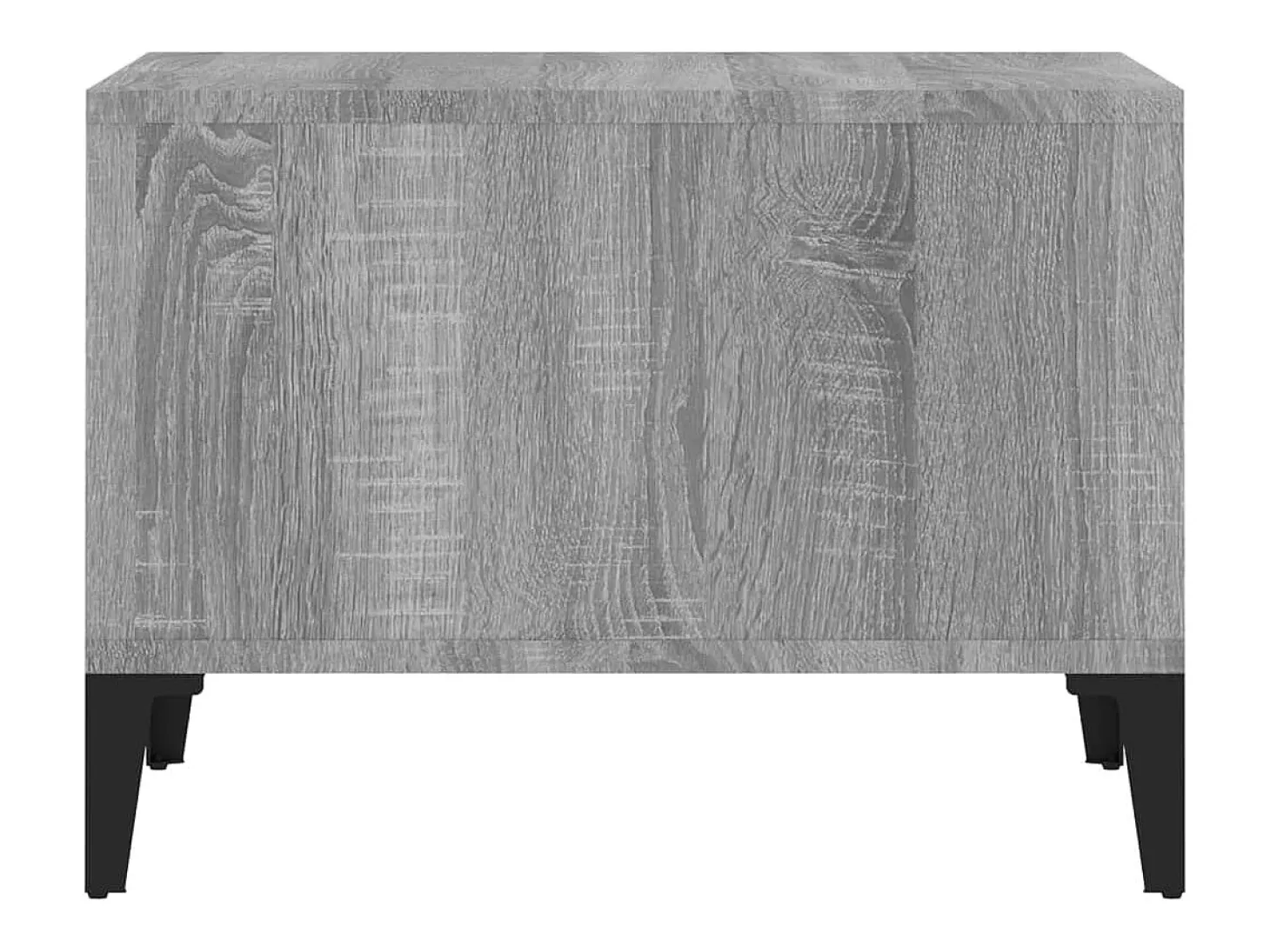Mesa de centro madera contrachapada gris Sonoma 60x50x36,5 cm