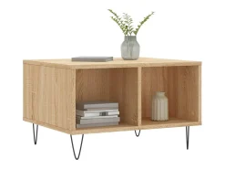 Mesa de centro madera contrachapada roble Sonoma 60x50x36,5 cm