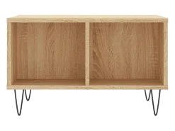 Mesa de centro madera contrachapada roble Sonoma 60x50x36,5 cm