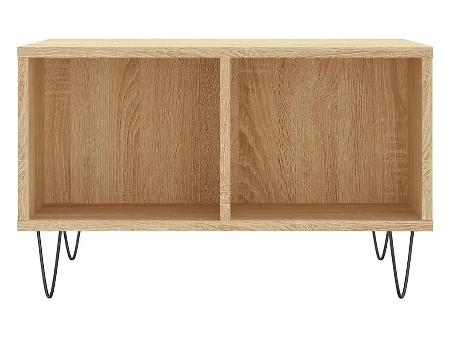 Mesa de centro madera contrachapada roble Sonoma 60x50x36,5 cm