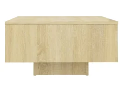 Mesa de centro madera contrachapada roble Sonoma 60x60x31,5 cm