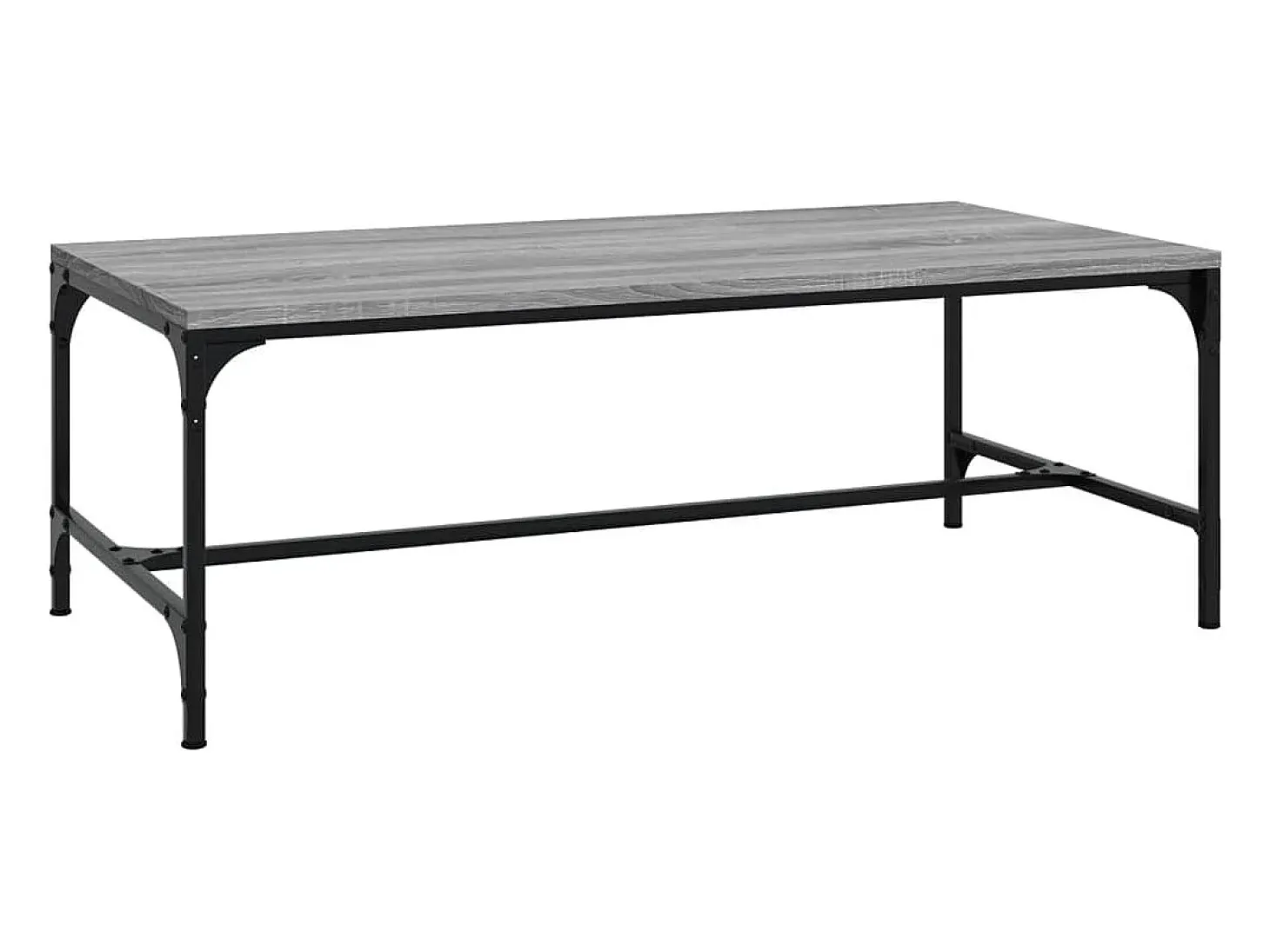 Mesa de centro madera contrachapada gris Sonoma 80x50x35 cm