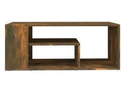Mesa de centro madera contrachapada roble ahumado 100x50x40 cm