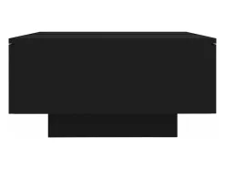Mesa de centro madera contrachapada negro 90x60x31 cm