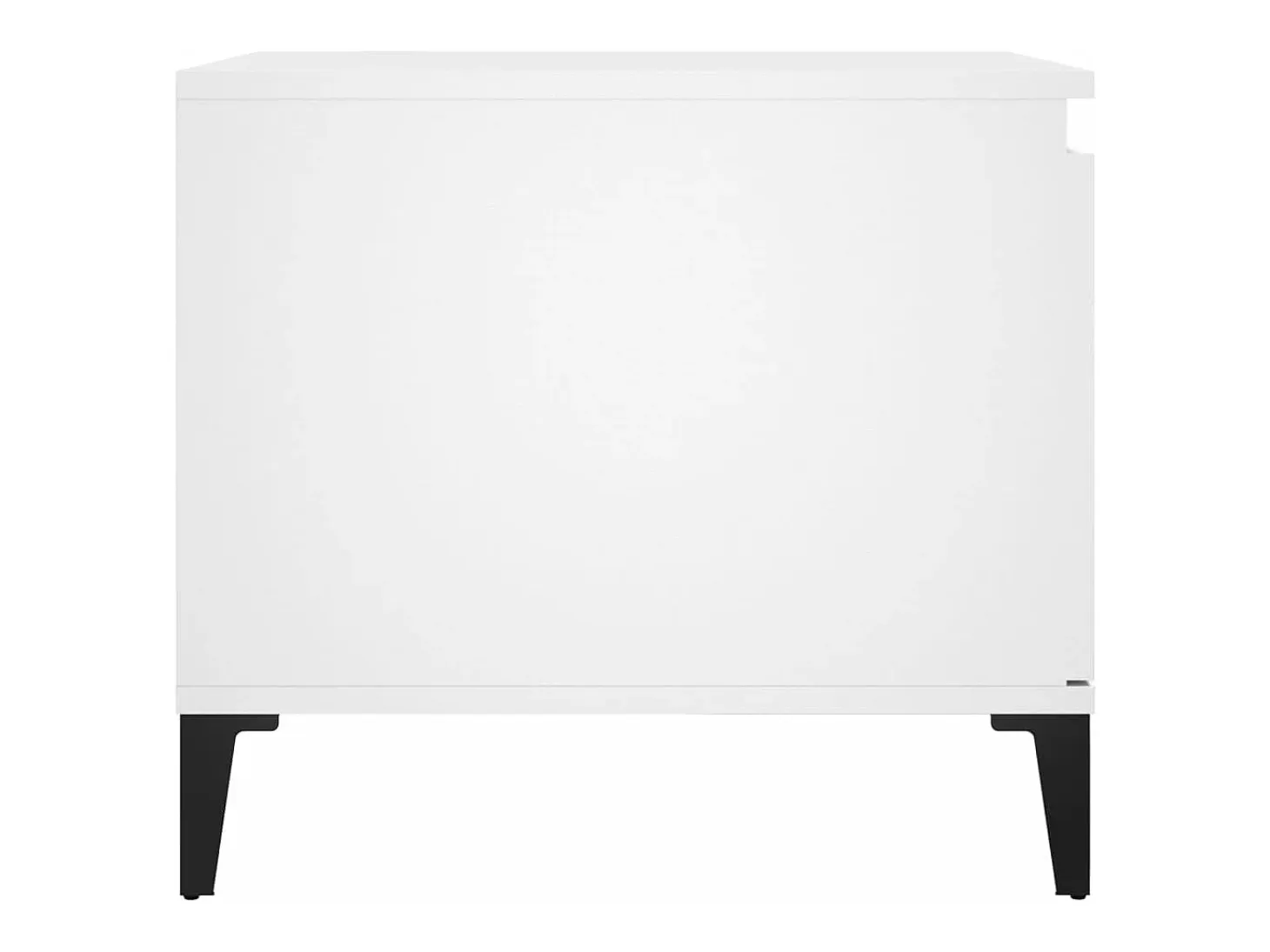 Mesa de centro madera contrachapada blanco 100x50x45 cm