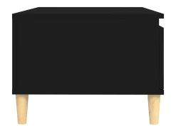 Mesa de centro madera contrachapada negro 90x50x36,5 cm