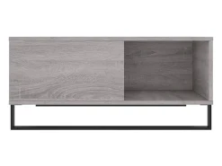 Mesa de centro madera contrachapada gris Sonoma 80x80x36,5 cm