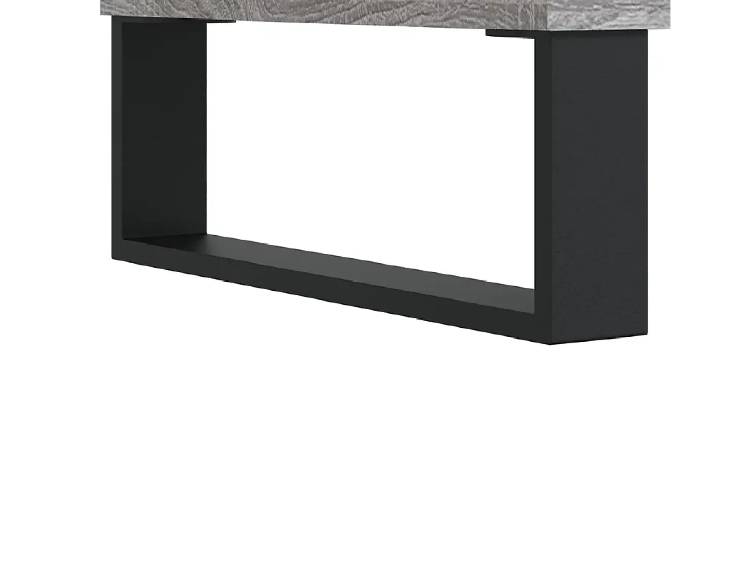Mesa de centro madera contrachapada gris Sonoma 80x80x36,5 cm