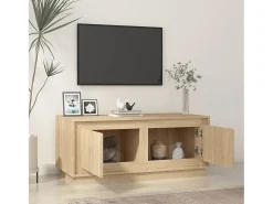 Mesa de centro madera contrachapada roble Sonoma 102x50x44 cm