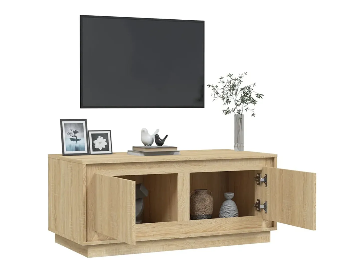 Mesa de centro madera contrachapada roble Sonoma 102x50x44 cm