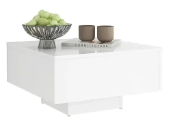 Mesa de centro madera contrachapada blanco 60x60x31,5 cm ES57606