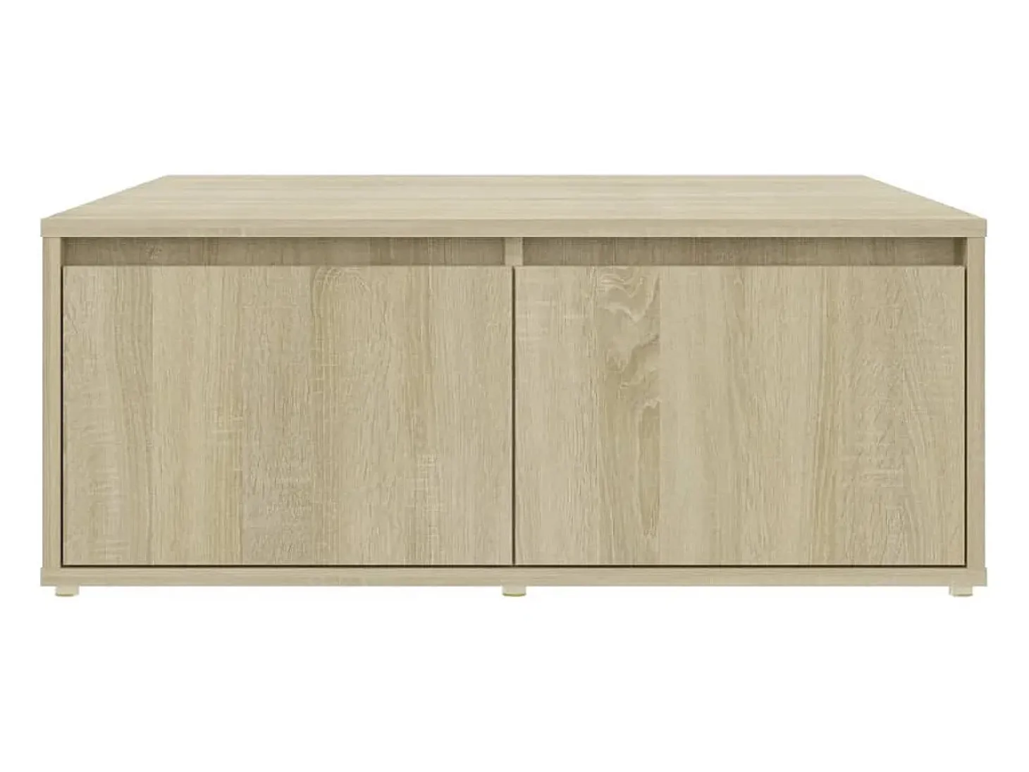 Mesa de centro madera contrachapada roble Sonoma 80x80x31 cm