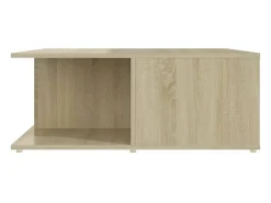 Mesa de centro madera contrachapada roble Sonoma 80x80x31 cm