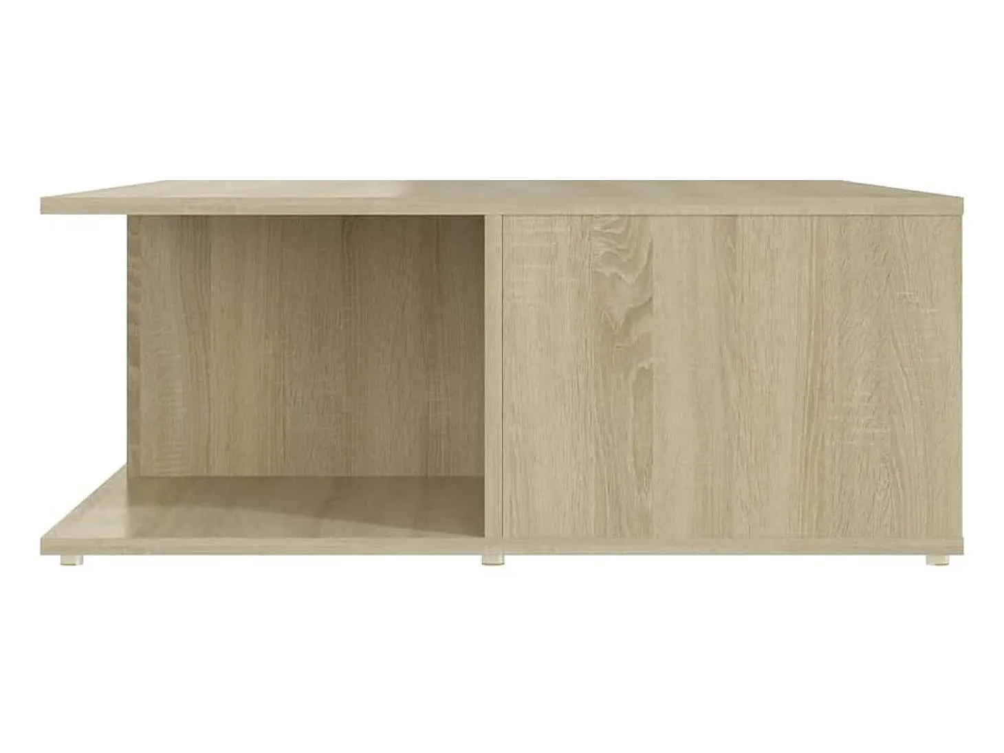 Mesa de centro madera contrachapada roble Sonoma 80x80x31 cm