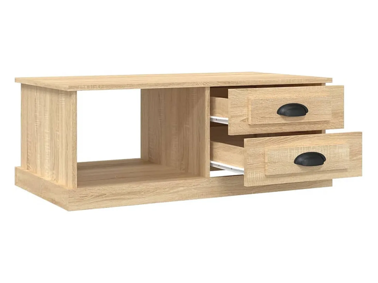 Mesa de centro madera contrachapada roble Sonoma 90x50x35 cm