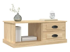 Mesa de centro madera contrachapada roble Sonoma 90x50x35 cm