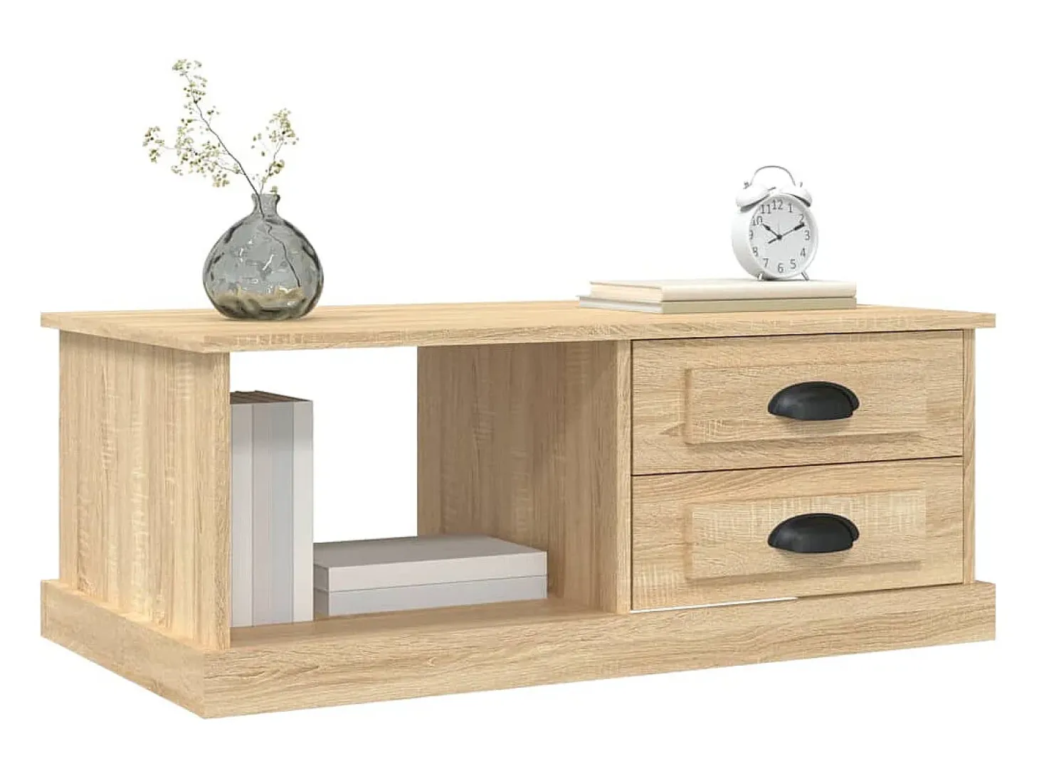 Mesa de centro madera contrachapada roble Sonoma 90x50x35 cm
