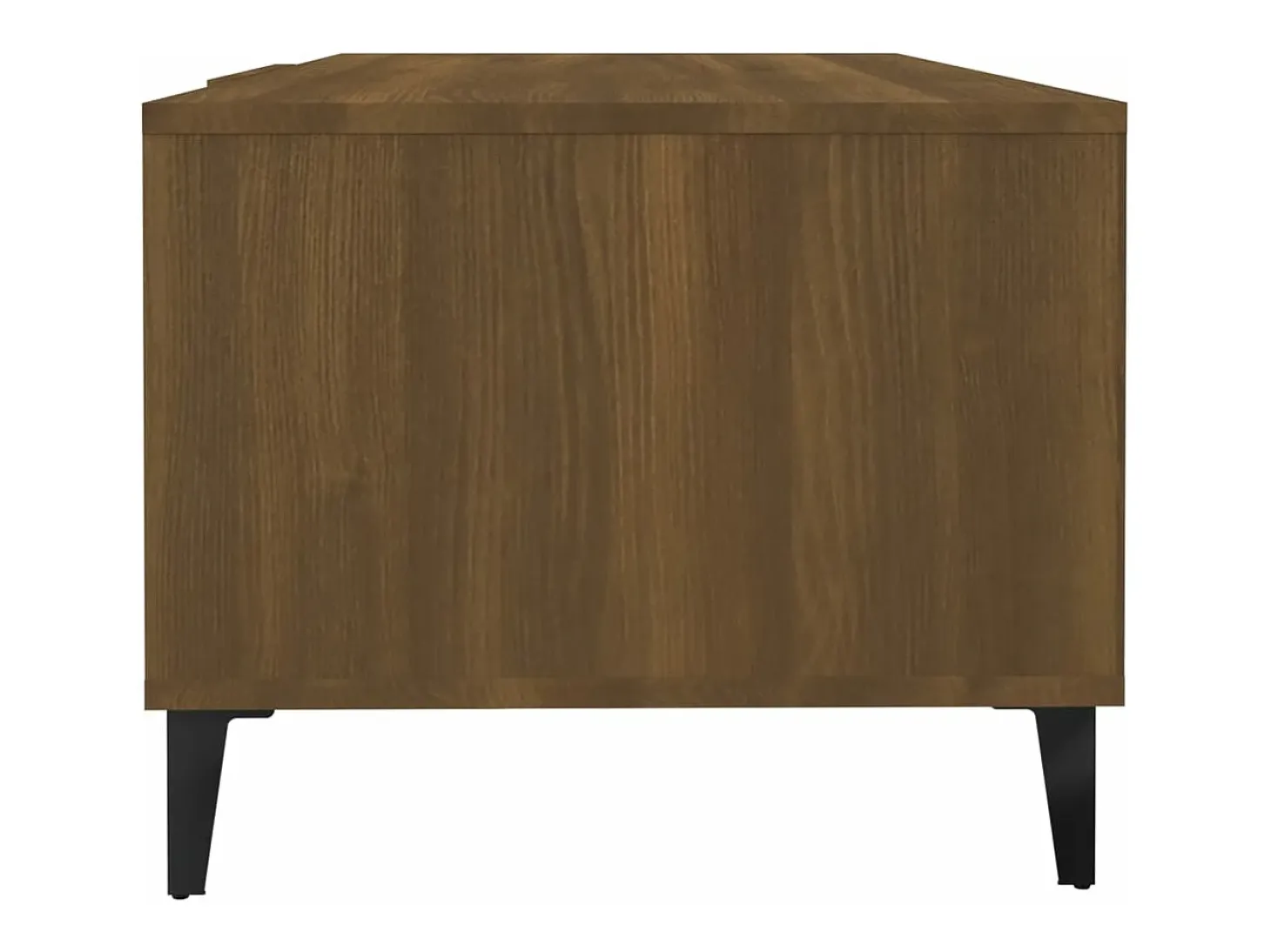 Mesa de centro madera contrachapada marrón roble 102x50x40 cm