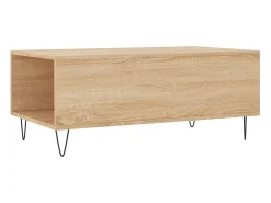 Mesa de centro madera contrachapada roble Sonoma 90x50x36,5 cm