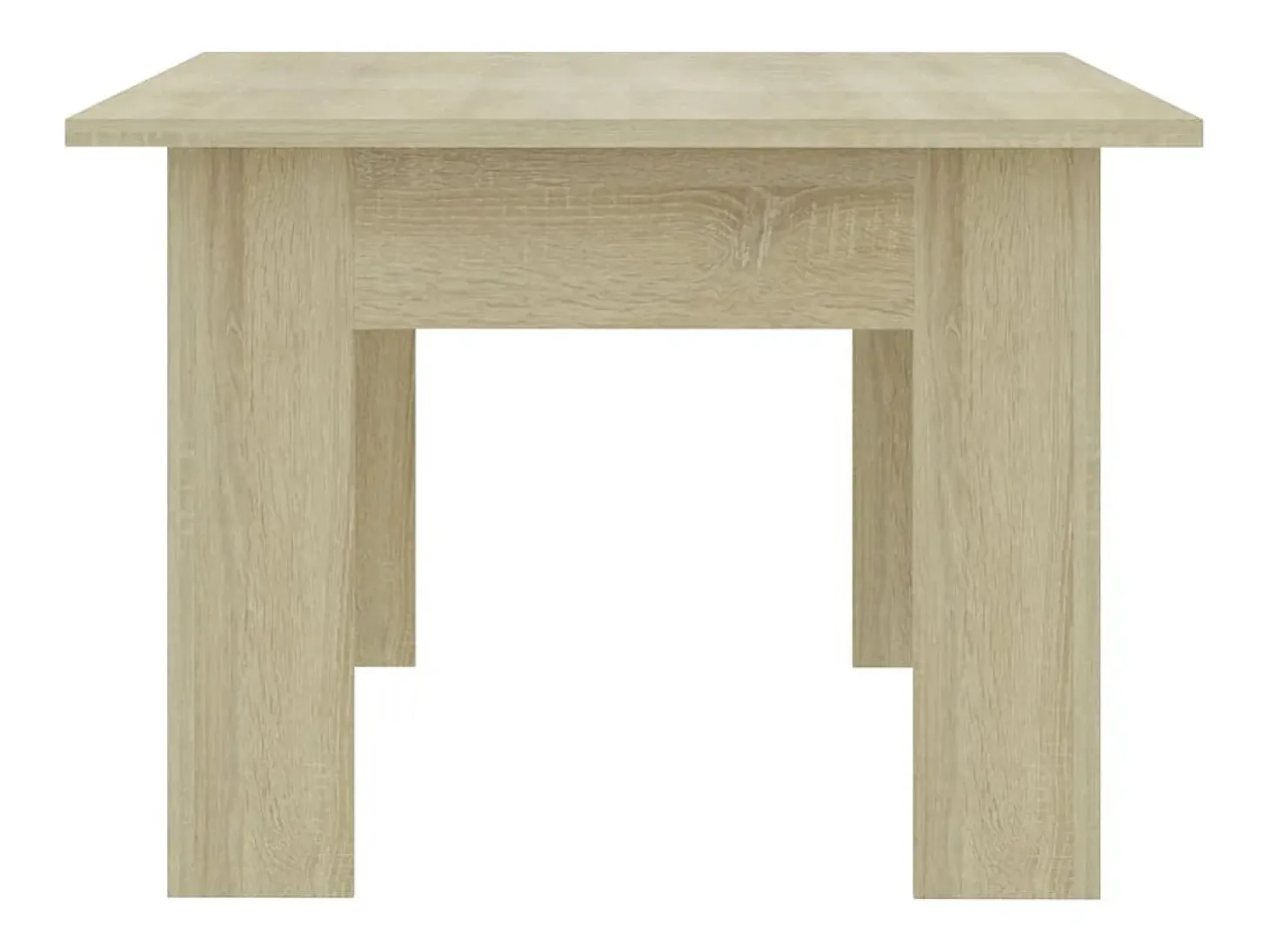 Mesa de centro madera contrachapada color roble 100x60x42 cm