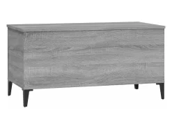 Mesa de centro madera contrachapada gris Sonoma 90x44,5x45 cm