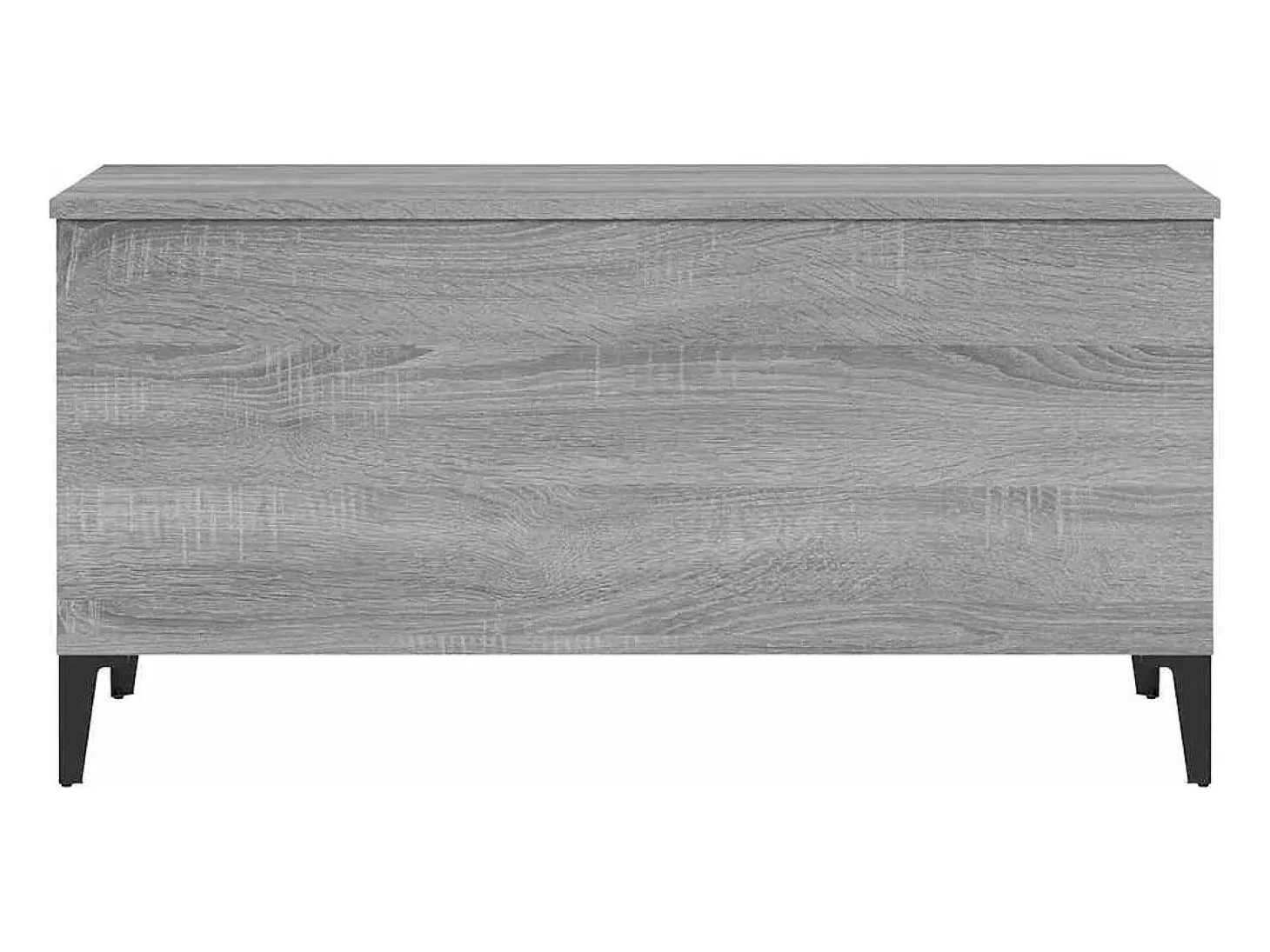 Mesa de centro madera contrachapada gris Sonoma 90x44,5x45 cm