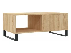 Mesa de centro madera contrachapada roble Sonoma 90x50x36,5 cm