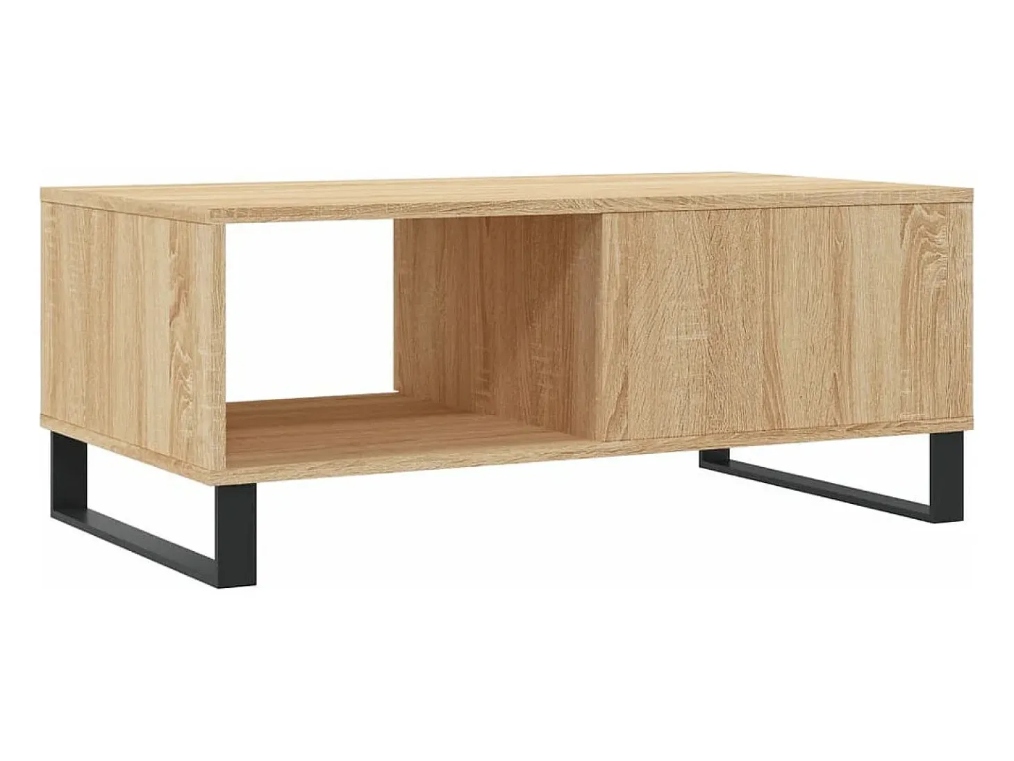 Mesa de centro madera contrachapada roble Sonoma 90x50x36,5 cm